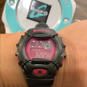 Baby-G Black and Pink watch. Like new!